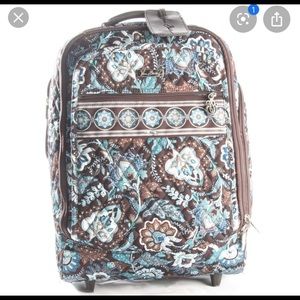 Vera Bradley 19” Rolling Suitcase - Java Blue